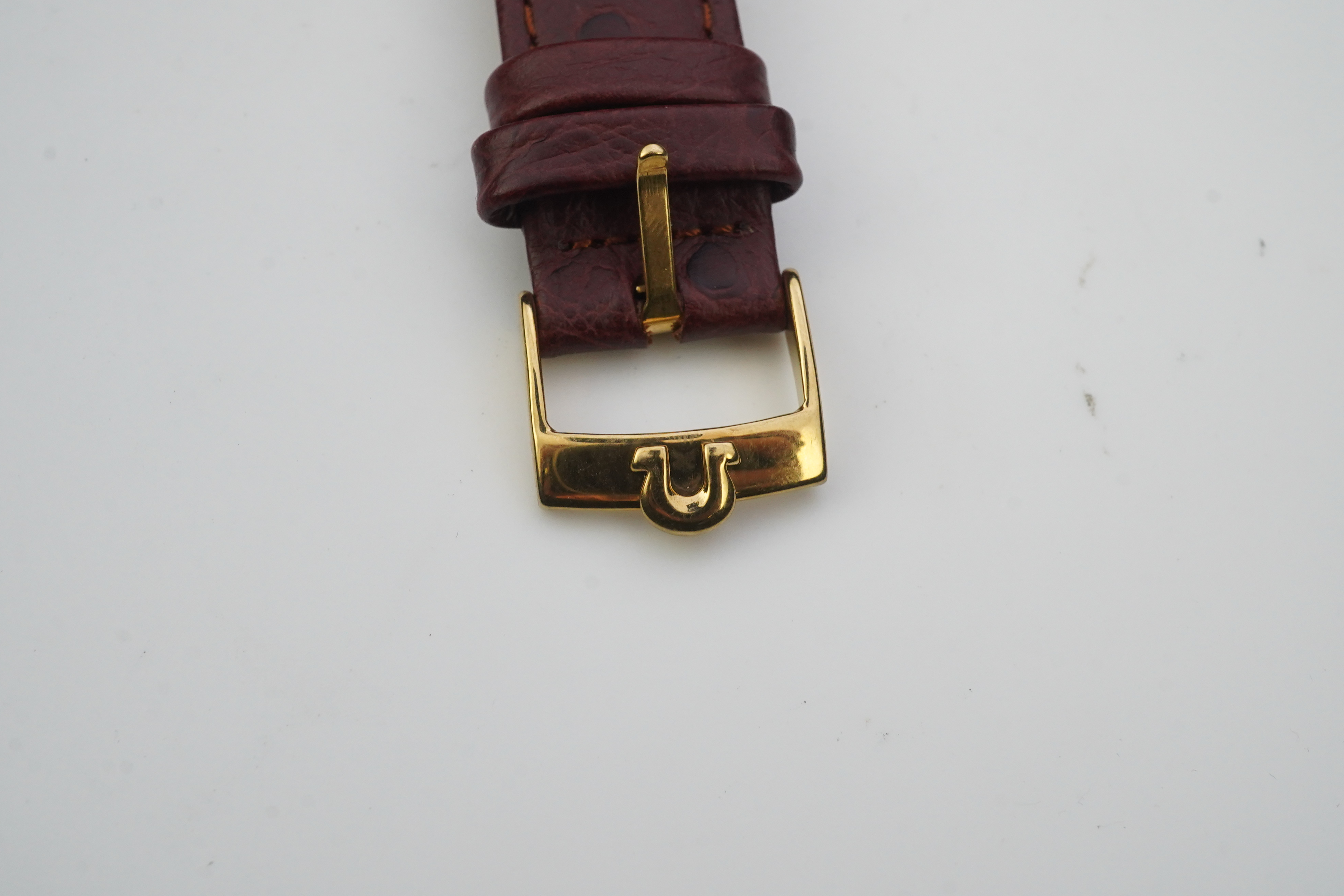 A gentleman's early 1960's steel and gold plated Omega Seamaster 30 manual wind wrist watch, on a later associated leather strap